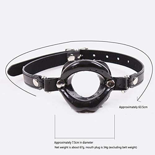 SmartRing Collar de Cuero, los Labios de Silicona de Apertura, Dentista, Navidad, Día de San Valentín para Darle (Color al Azar)