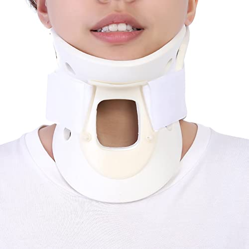 Soporte de cuello, 3 tamaños Soporte de cuello transpirable Collar cervical Soporte de cuello Alivio del dolor Ortesis de cuello Tirantes(L)