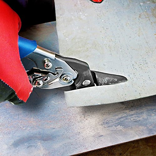 S&R Tijeras de Hojalatero para Corte de chapa con corte a derecha, 260 mm