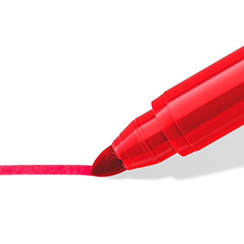 Staedtler Noris Club 340 WP12. Rotuladores de colores de punta de fibra. Estuche con 12 marcadores surtidos.
