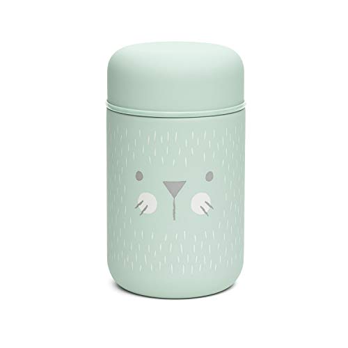 Suavinex - Termo Papillero Para Bebé Acero Inoxidable. Cierre Hermético, 400 ml Color Verde