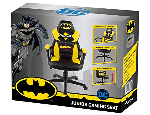 Subsonic Batman - Silla Gaming Junior - Asiento Gamer para Escritorio - Sillon de Oficina - Licencia Oficial DC Comics (PS4)