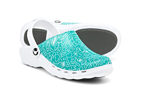 Suecos Oden Print, Zuecos de Trabajo, Unisex Adulto, Multicolor 21, 38 EU
