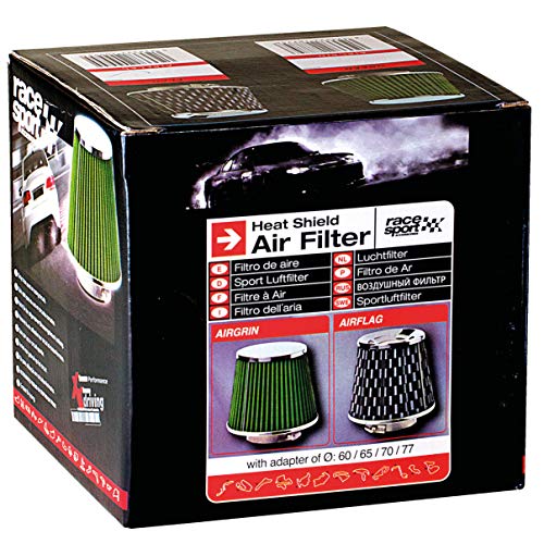 Sumex Airgrin - Filtro Aire Universal con Adaptador, Verde / Cerrado