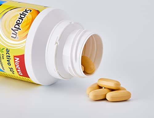 Supradyn Activo 50+ Multivitaminas para Mayores de 50 con Vitaminas, Minerales y Antioxidantes, una Ayuda para Proteger las Células del Daño Oxidativo y Recargar la Vitalidad, 90 Comprimidos