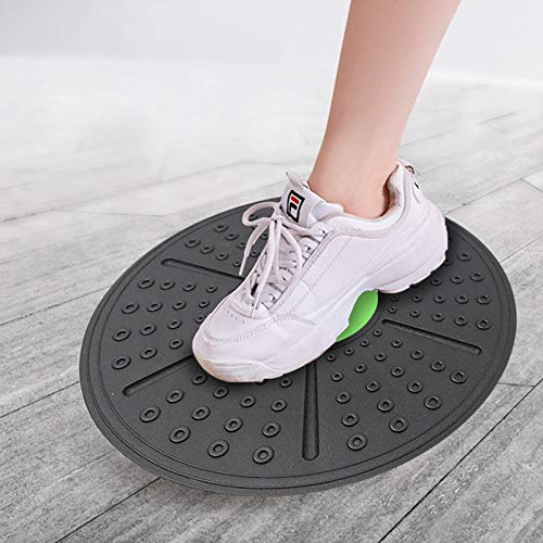 Tabla de Equilibrio Profesional,Plataforma de Equilibrio de Fitness,Disco oscilante para Entrenamiento de Estabilidad y rehabilitación de Ejercicio físico, Yoga Ejercicios en casa (Verde)