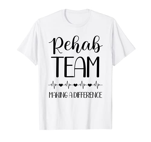Terapia Física Haciendo Una Diferencia PT Mes Equipo de Rehabilitación Camiseta