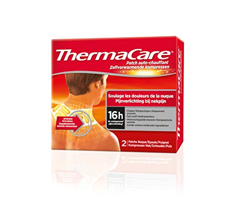 Thermacare - Protector de Cuello y Hombro para Alivio del Dolor - 1 Caja con 2 Parches