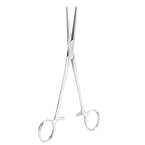 Toasses Pinzas hemostáticas hemostáticas quirúrgicas Alicates de Acero Inoxidable Pinzas para el Cabello para Mascotas para Uso Veterinario (Punta Recta)