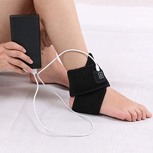 Tobillera Ortopedica Para Esguince,Tobillera Con Calor,Tobillera Estabilizadora Protector,Tobilleras Deportivas,Tobillera Compresion Ajustable Con Línea De Alimentación USB,Para Artritis,Tendinitis
