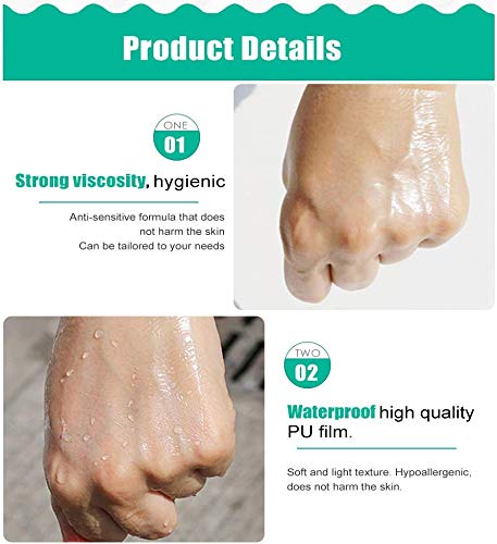 Transparente rollo de película impermeable 15cmx10m cinta adhesiva médica herida vestir fijador fijación tramo yeso cinta tatuaje vendaje postratamiento anti-alérgica auto-pasta