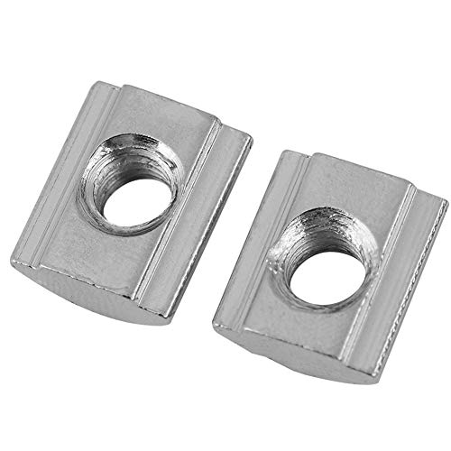 Tuerca de Perfil de Aluminio 50pcs/lot, Tuerca de Ranura en T Deslizante, Tuercas en T para Accesorios de Perfil de Aluminio, con Caja Transparente(European Standard 20-M5)