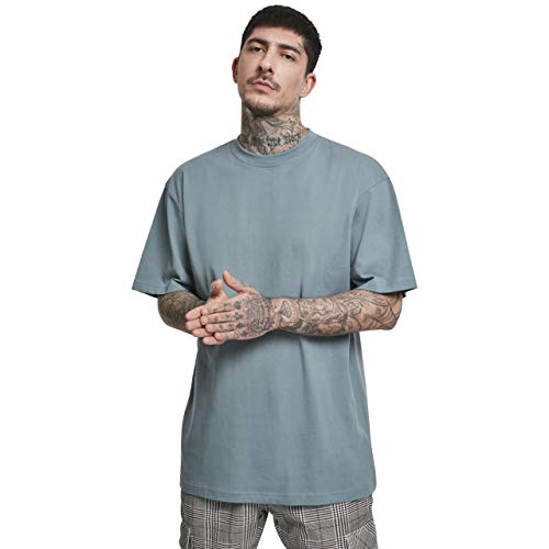 Urban Classics Basic Crew Neck Tall Tee, Camiseta, para Hombre, dusty blue, XL