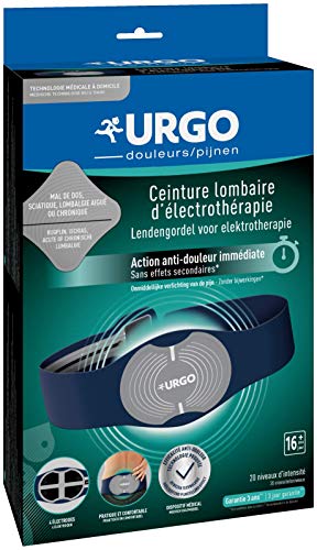 Urgo - Cinturón lumbar de electroterapia - Tecnología TENS - Alivio del dolor - Con pilas
