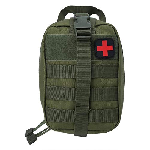 Vbest life Bolsa de Primeros Auxilios para Escalada al Aire Libre, Bolsa de Primeros Auxilios de Emergencia para Deportes al Aire Libre para Equipos de Actividades al Aire Libre(Verde)