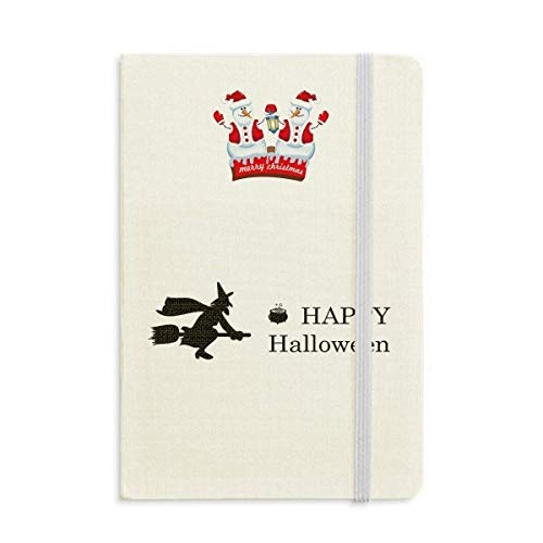 Wizard Happy Ghost Fear - Cuaderno de Halloween con diseño de muñeco de nieve