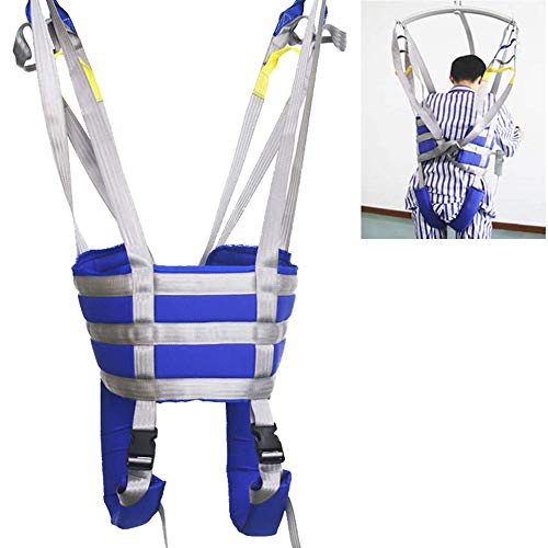XIAORANA Arnés de Ajuste Rápido, Arnés de Elevación de Paciente de Cuerpo Completo, Eslinga de Elevación con Accesorios de Bucle, Las Piernas Se Pueden Separar, Seguridad de Enfermería (Size : Large)