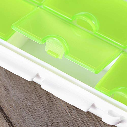 Xrten Mini Organizador de Pastillas semanal con 6 Compartimentos, Pastillero Diario Viaje