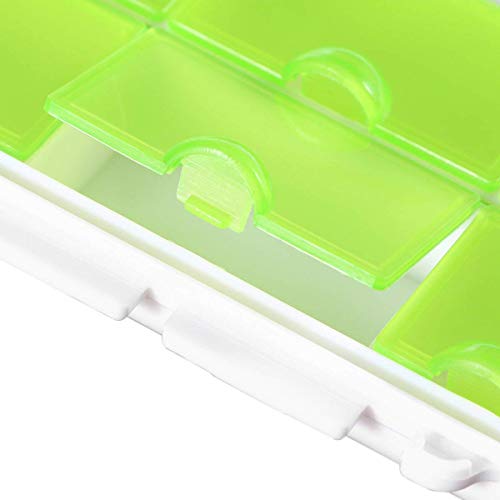 Xrten Mini Organizador de Pastillas semanal con 6 Compartimentos, Pastillero Diario Viaje