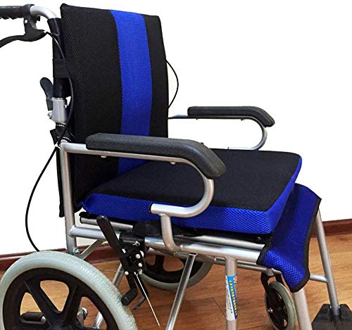 YAYY Cojín para Silla de Ruedas Antiescaras Cojín de Nido de Abeja Confort Transpirable Respaldo para Silla de Ruedas Material de Tela Oxford (16 * 17.7 * 1.6 Pulgadas)(Upgrade)