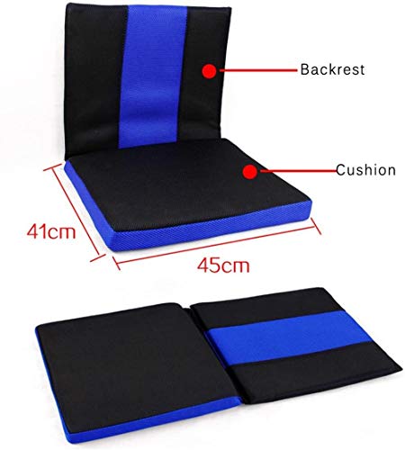 YAYY Cojín para Silla de Ruedas Antiescaras Cojín de Nido de Abeja Confort Transpirable Respaldo para Silla de Ruedas Material de Tela Oxford (16 * 17.7 * 1.6 Pulgadas)(Upgrade)