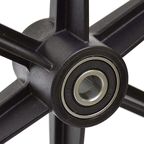 YCMY 2 Piezas Rueda Delantera Sólido Ruedas De Goma, Ruedas Delanteras Pieza De Repuesto para Silla De Ruedas, Ruedas Universales Antideslizantes para Andadores, Discapacitados, 8 Pulgadas