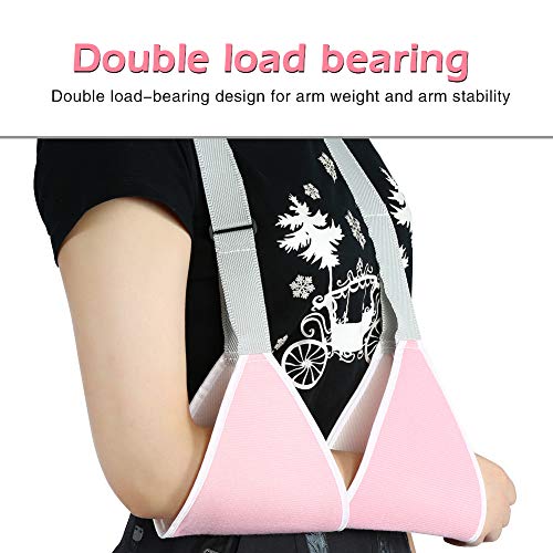 Yotown Cabestrillo para Brazo,Cabestrillo Ajustable inmoviliza y estabiliza el Brazo antebrazo Sling Brace Sprain Support la muñeca o la Mano para sujeción de escayola(Rosa)