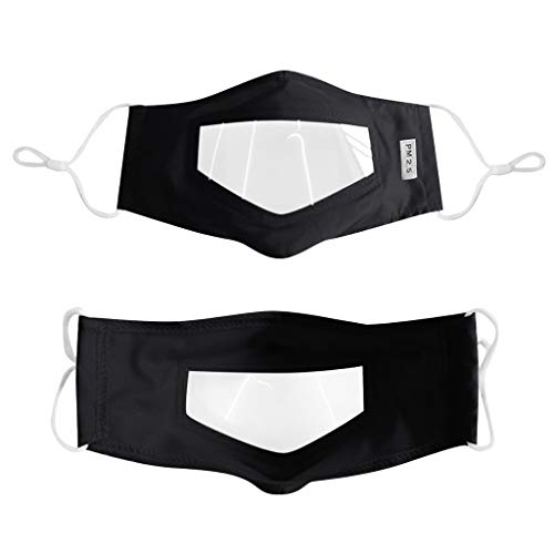 YpingLonk 10PC Protector Adulto Claro Ventana Visible expresión para los sordos y difíciles de oír para los Hombres Mujeres