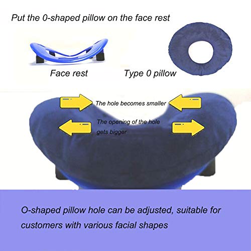 YUXINCAI Almohada De Mentira De Retina Almohada De Apoyo para Cabeza/Hombro - Almohada Boca Abajo para Pacientes con Desprendimiento De Retina Durante La Recuperación - Altura Ajustable