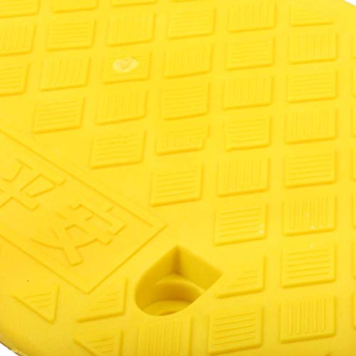 Z-W-Dong Rampas for sillas de Ruedas for discapacitados, Amarillas/Negras Rampas de Seguridad Paso Interior Pista de inclinación Bicicleta Bicicleta Altura: 5-9cm Rampas para Silla de Ruedas