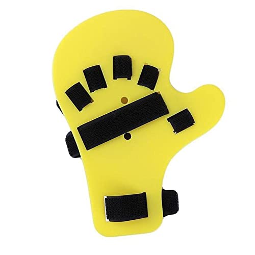 ZHIZHU Corrección de Dedo Ajustable Junta Muñequera Stroke hemiplejia espástica férula ortopédica Brace una férula de Mano de los apoyos Apoyos 211008 (Color : A)