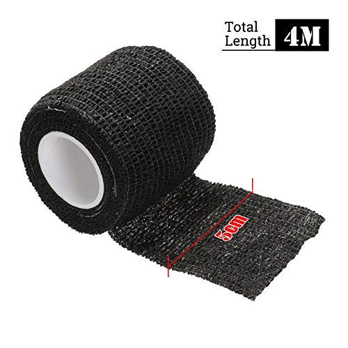 12 Rollos Autoadhesivo Vendaje Elástico, Vendaje no tejido Elástico, Rollos de Vendaje Autoadhesivos, para Muñeca, Tobillo y Esguinces, Cabello antiadherente, Color Vendaje(4 colores)