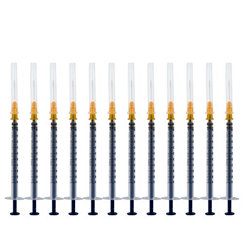 1ml-100Pcs Jeringa estéril con 26G aguja, inyección no humana (1ml-100Pcs)
