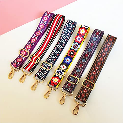 2 unids Strap de hombro Cinturón de colorido Correa de bolsillo Correa de hombro Correa de bolsillo Correa Correa de bolsillo Flores for bolsos de bolsos Bolsas de tragador 130 cm ( Color : G )