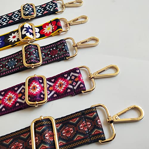 2 unids Strap de hombro Cinturón de colorido Correa de bolsillo Correa de hombro Correa de bolsillo Correa Correa de bolsillo Flores for bolsos de bolsos Bolsas de tragador 130 cm ( Color : G )