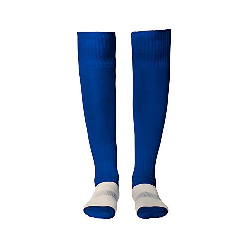 24 JOYAS Medias Deportivas de colores para Fútbol, Ciclismo, Running... Calcetines de compresión y transpirables Unisex para deportes y viajes: Correr, trotar, caminar, volar (JR 35/40, AZUL)