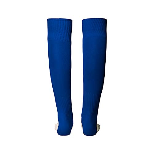 24 JOYAS Medias Deportivas de colores para Fútbol, Ciclismo, Running... Calcetines de compresión y transpirables Unisex para deportes y viajes: Correr, trotar, caminar, volar (JR 35/40, AZUL)
