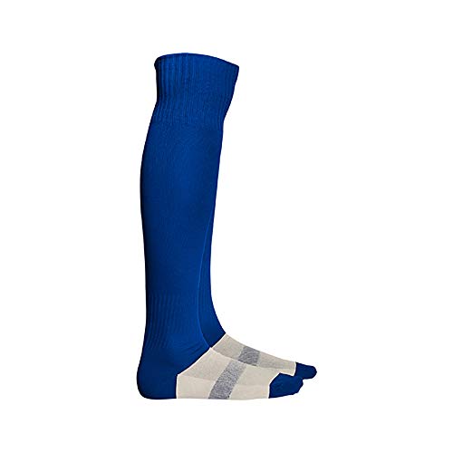 24 JOYAS Medias Deportivas de colores para Fútbol, Ciclismo, Running... Calcetines de compresión y transpirables Unisex para deportes y viajes: Correr, trotar, caminar, volar (JR 35/40, AZUL)