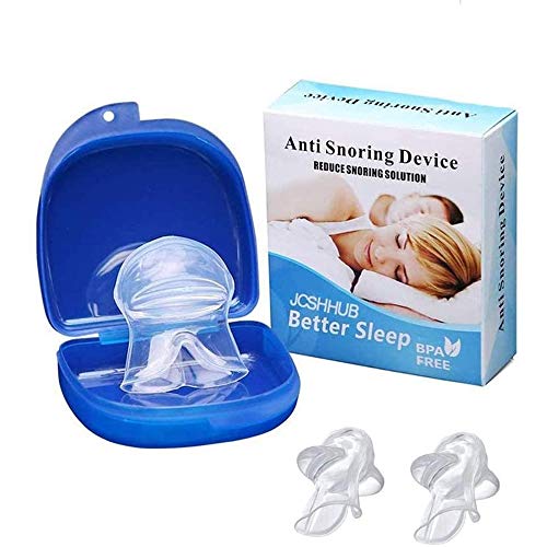 2pcs Anti Ronquido Soluciones, retenedor de la Lengua Suave, Silicona Transparente Apnea del sueño Ayuda para Dormir Ayuda a Mejorar el sueño