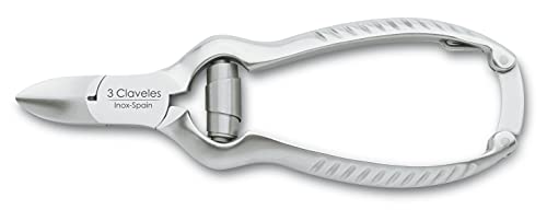3 Claveles 12138 - Alicate para para pedicura, americano, 14 cm inoxidable