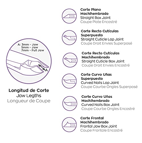 3 Claveles - Alicate para uñas 10 cm acero carbono