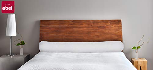 Abeil Almohada cilíndrica "Dulces Sueños" Poliéster Blanco – 90 cm