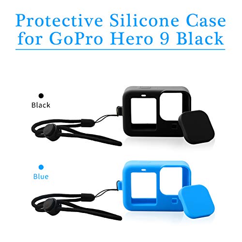 AFAITH Kit de Accesorios para Gopro Hero 10 9 Black,Estuche de Almacenamiento+Estuche de Silicona+Funda Impermeable+Filtro de Buceo+ Película antivaho+película templada Sesión para Gopro Hero 10 9
