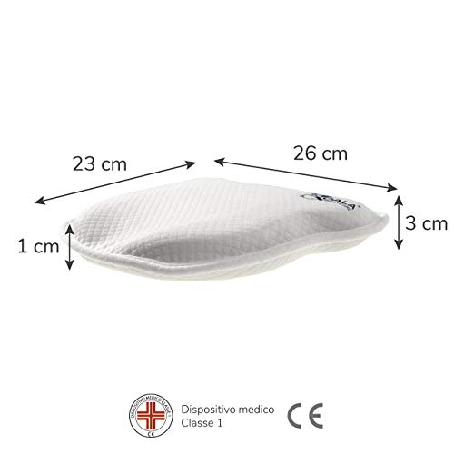 Almohada para bebés para Ayudar a prevenir y Tratar la plagiocefalia, de Funda Extraible (con Dos Fundas) Hecha de Memory Foam
