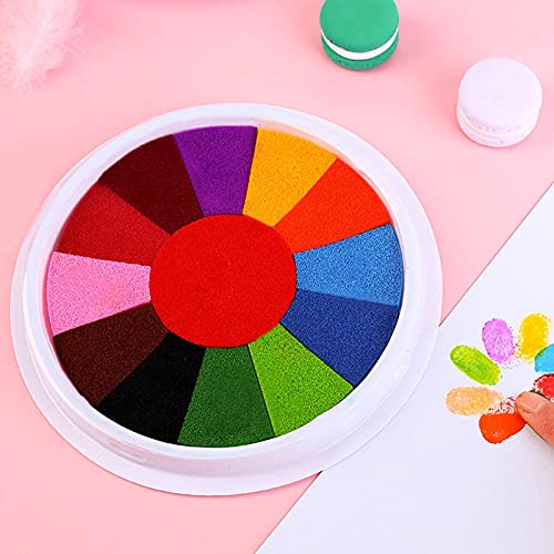 Almohadilla de Tinta para Pintura de Palma de Graffiti de jardín de Infantes, Almohadilla de Tinta para Pintar con los Dedos DIY para niños