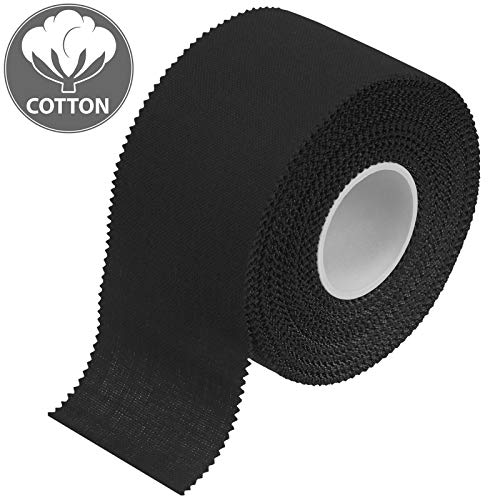 ALPIDEX 6 x Cinta Adhesiva Deportiva 3,8 cm x 10 m Sport Tape, Color:Negro