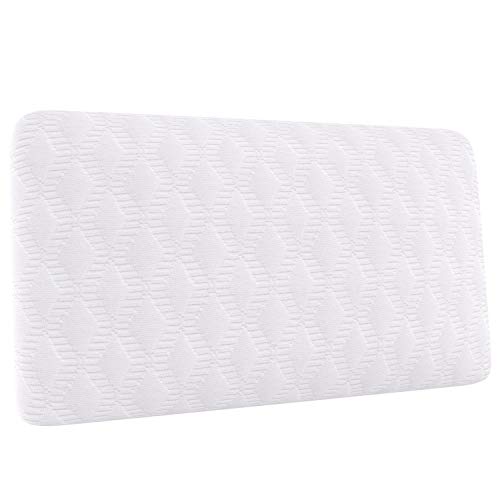 Amazon Basics - Almohada de viaje pequeña de espuma con memoria, 42 x 24 x 12 cm