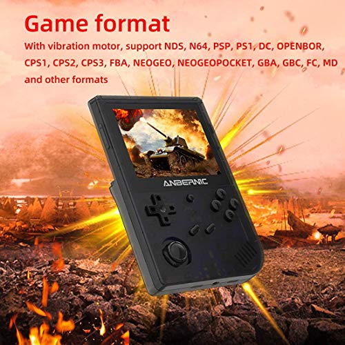 Anbernic RG351V Consola Retro Portatil con Wifi, Buena Retro Game Console 64GB con 2500 juegos,soporta PSP,NDS,DC, RK3326 Chip 1.5GHz,Open Source Linux System Consola de videojuegos retro 3.5"IPS