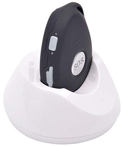 AnteaMED oppla' Sistema de Llamadas de Emergencia y SOS para Personas Mayores con gsm, GPS, Detección de Caídas y Base de Carga… (Fucsia)