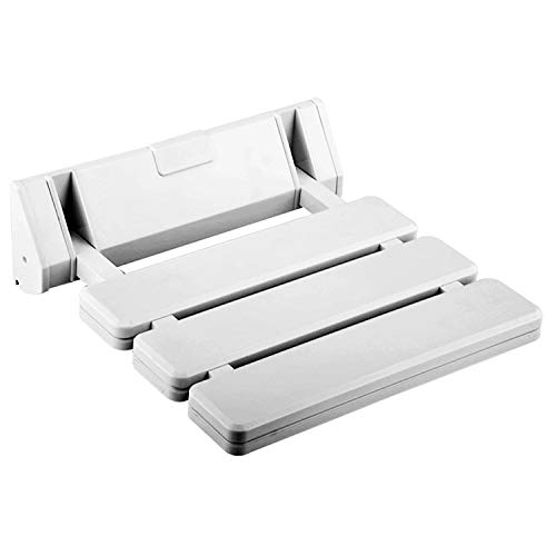 Asiento de Ducha Plegable para Baño Silla de Ducha Abatible (Blanco)